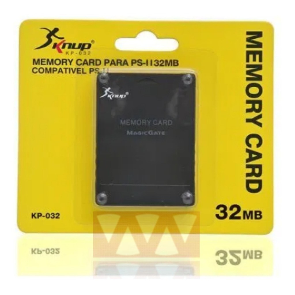 Cartão Memory Card 32mb Sony Playstation Ps2 Gamer Jogo