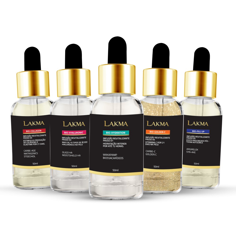 Kit Infusão biológica Rejuvenescimento Revitalizante Hidratante Coleção biomimétrica LAKMA