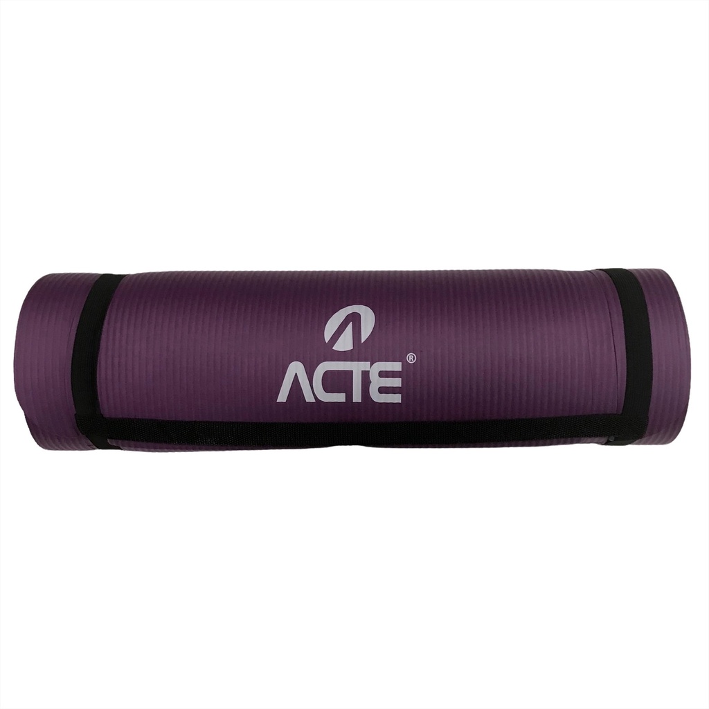 Tapete de Yoga Mat Pilates e Fisioterapia 180x60cm T54-RX Acte Sports Roxo