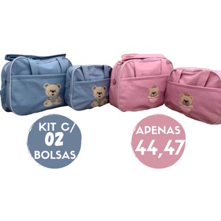 Kit de Bolsa de bebe saida de maternidade impermeável menino e menina