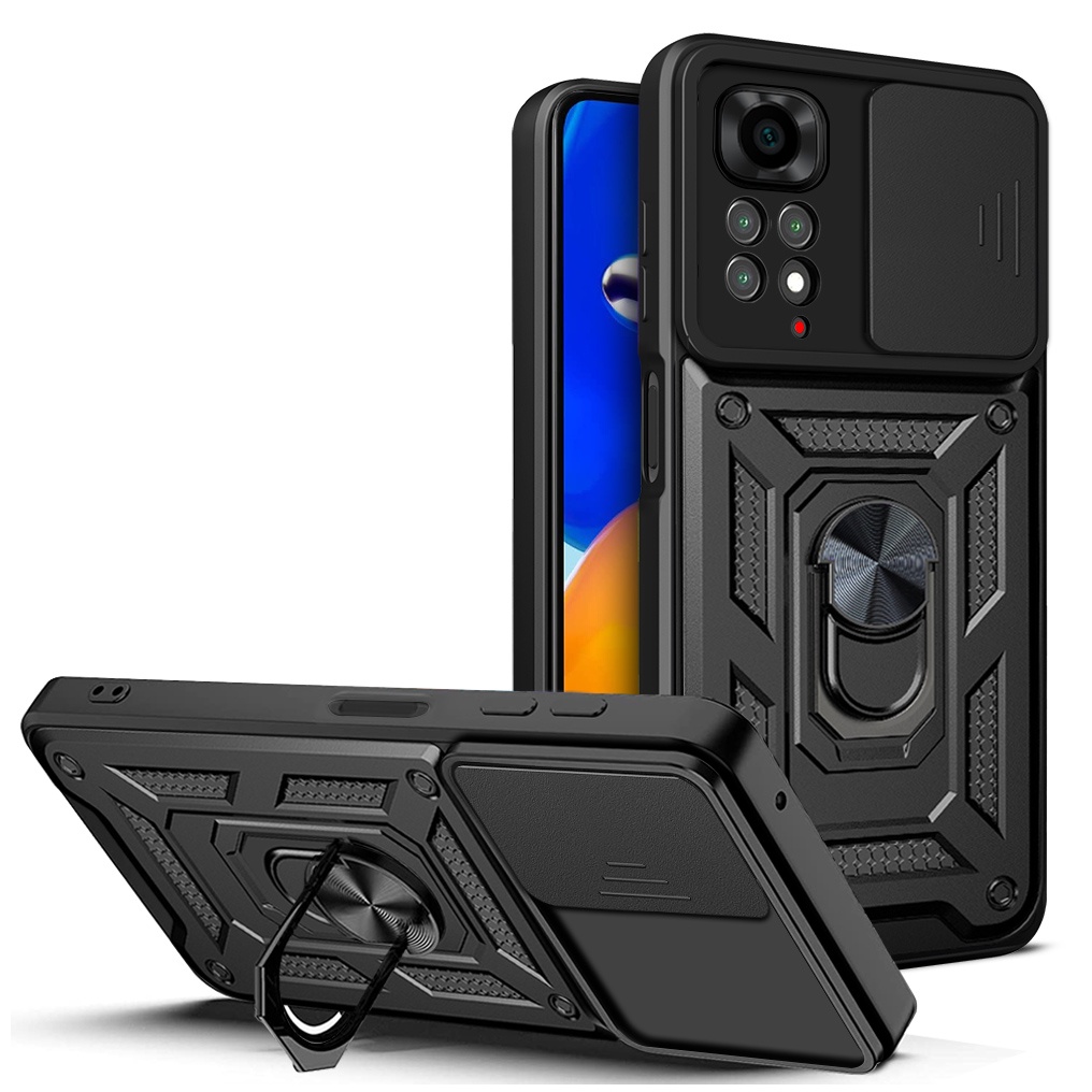 Capa Resistente Proteção De Câmera Com Anel Para Xiaomi Redmi Note 11 ...