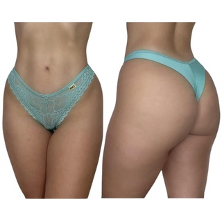 Kit 6 Calcinha Fio Duplo Luxo Sexy Lingerie