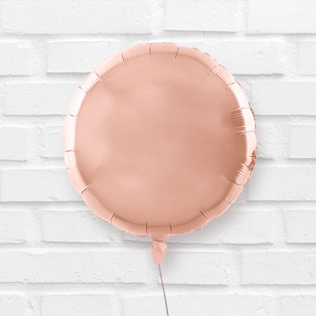 Balão Metalizado Redondo Rose Gold 18"
