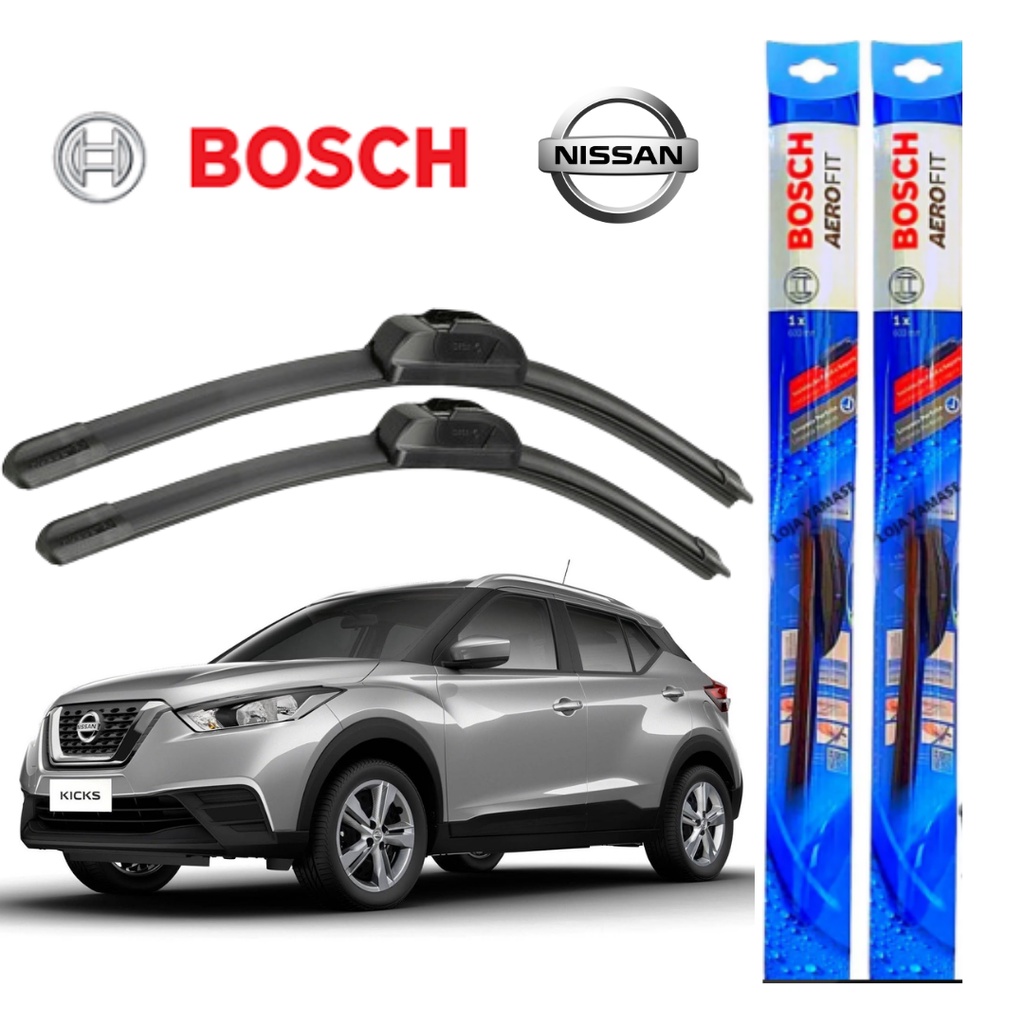 Par Palheta Limpador Parabrisa Nissan Kicks Original Bosch em Oferta na Shopee