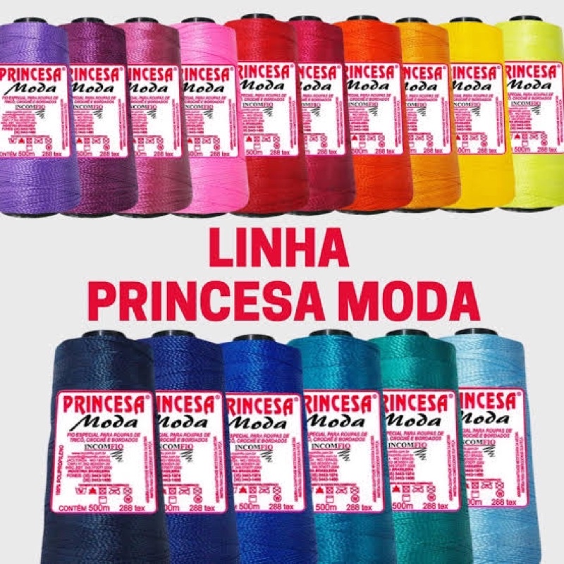Linha Princesa Moda 500 Metros Várias Cores Tranças, Box Braids, Artesanato