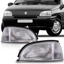 Par Farol Clio 96 97 98 99 Cromado
