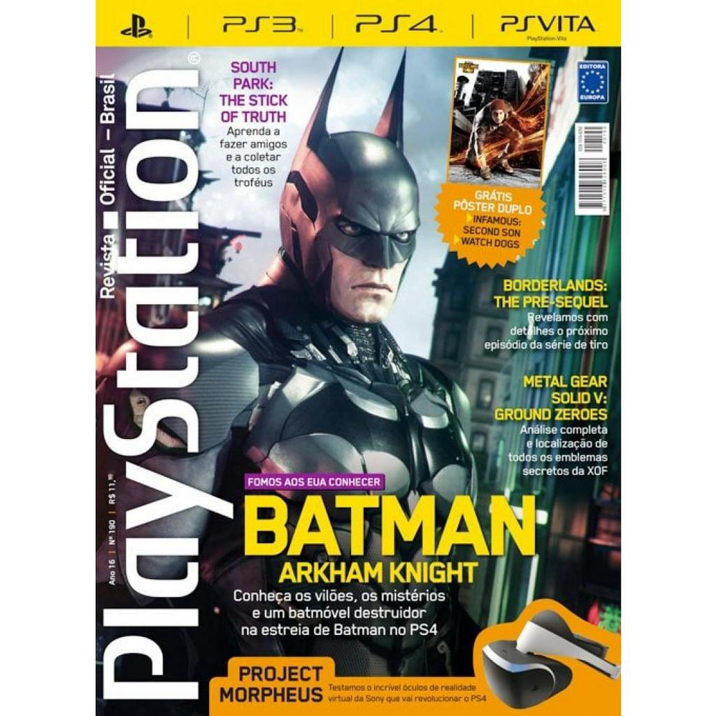 Revista Playstation - Batman Arkham Knight N° 190 | Shopee Brasil