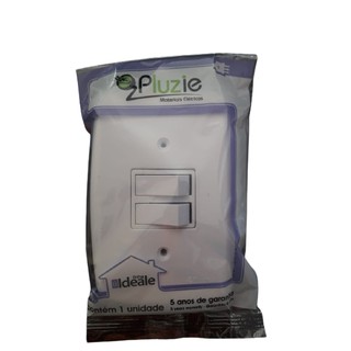 Conjunto interruptor 2 sessões Pluzie Ideale