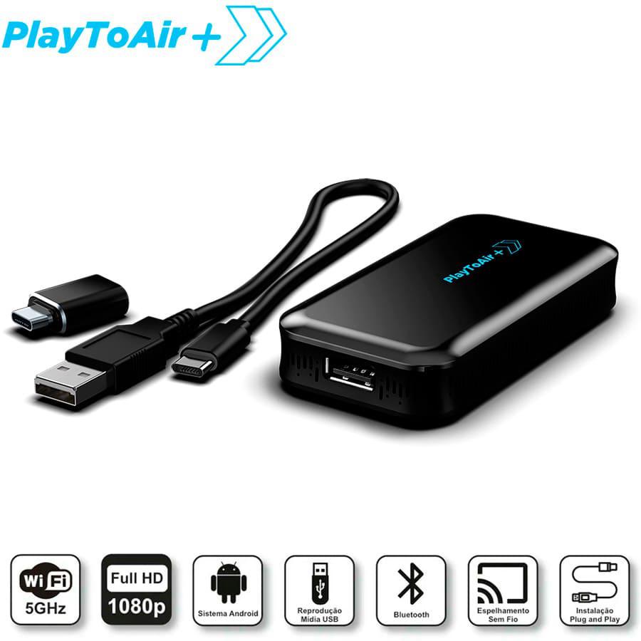 Espelhamento de Smartphone Sem Fio E Media Player PlayToAir+ Para Sistema Carplay - Spare Parts and Accessories for Vehicles