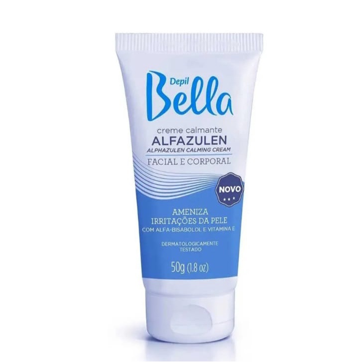Creme Calmante Pós Depilação Depil Bella Alfazulen 50g – Kit com 3 Unidades