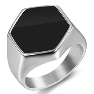 Anel Masculino Homem Aço Inox 316 L Fosco Vitaly Esmaltado