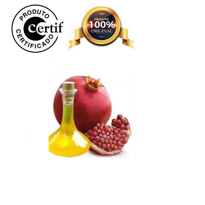 Óleo Vegetal de Romã  Prensado e Extraído a frio GMO free Vegano Natural Acompanha Laudo técnico Laboratorial em Oferta na Shopee