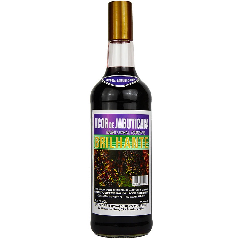 Licor De Jabuticaba Natural Artesanal 920ml - Promoção