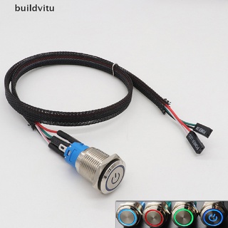 Interruptor De Botão SW De Partida Do PC Para Computador Reiniciar Com Cabo