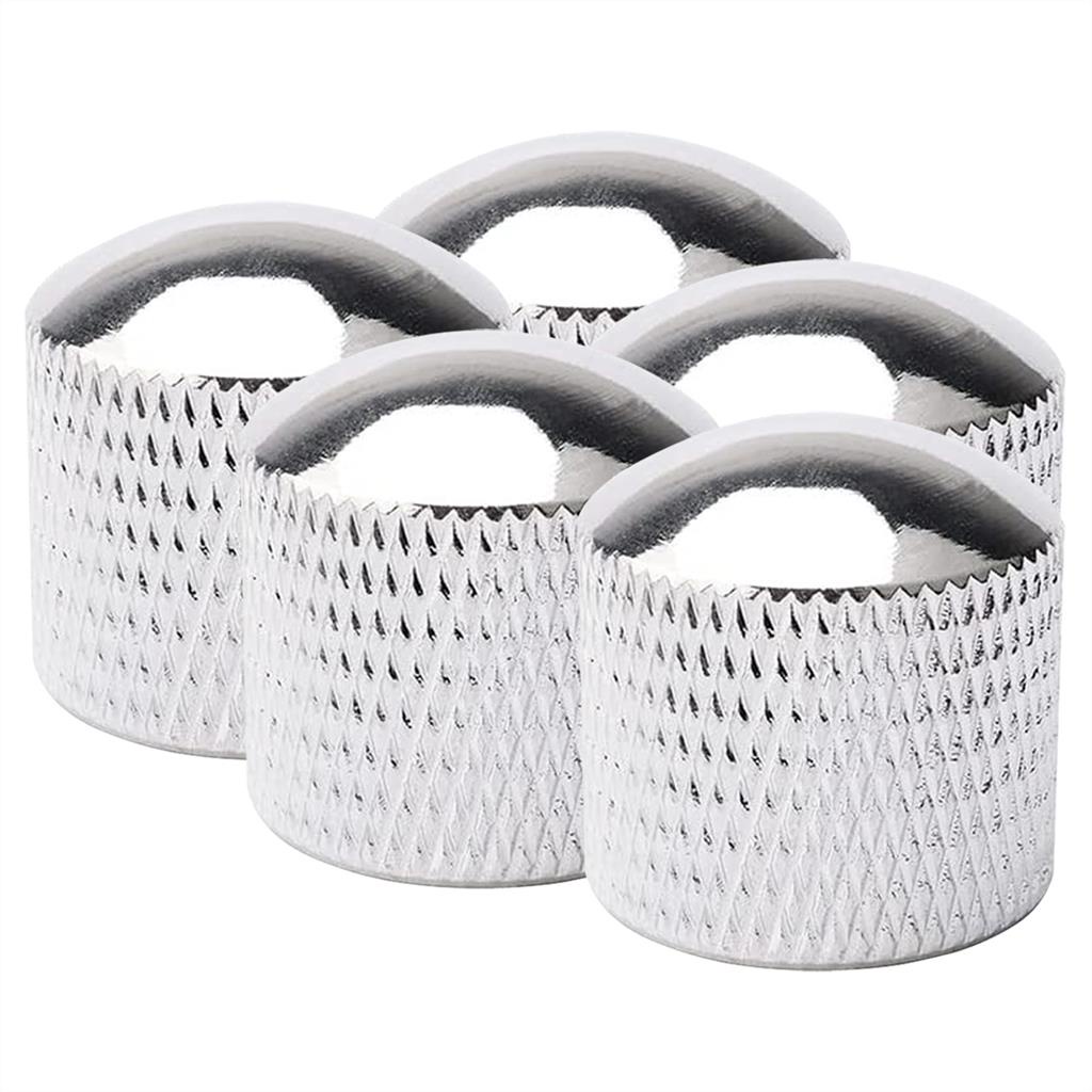 5 Knob Pressão Metal Cromado Guitarra Contra Baixo Strinberg