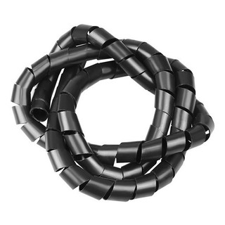 Organizador De Fios Cabos Espiral 3/4 Preto 10 Metros