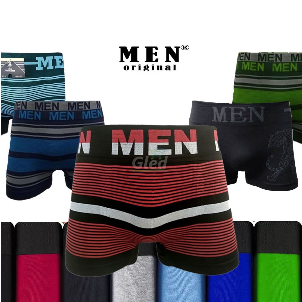 Cueca Box Boxer Adulto Sem Costura MEN e Extreme Microfibra Diversas Cores Revenda Promoção Tamanho Normal e Plus