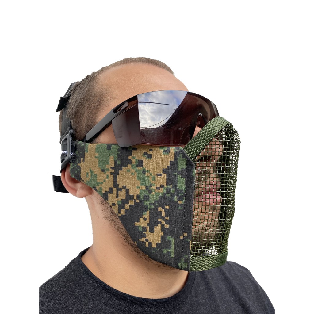 Mascara Meia Face Confort Marpat Digital Camuflado