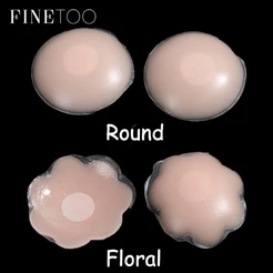 Finotoo Mulheres Tampa Do Bocal Feminino Sexy Push Up Mama Pasta Invisível Reutilizável Silicone Auto-Adesivo Invisible Lift Adesivos
