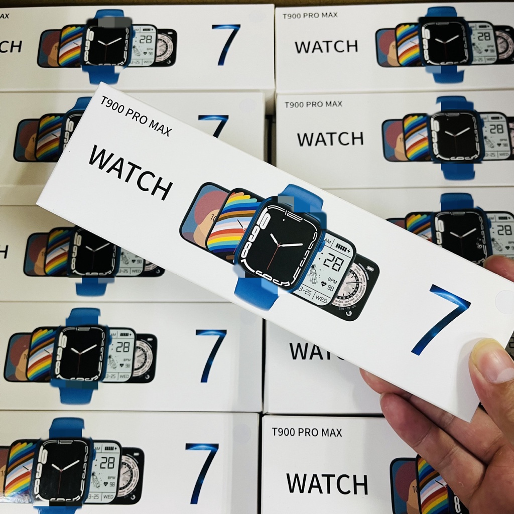 Smartwatch IWO 14 Series 7 T900 Pro MAX Monitor De Frequência Cardíaca Multi Bluetooth Chamadas Homens Mulheres Destino