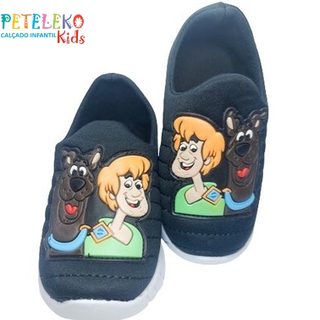 Tênis Infantil Menino Meia Calce Fácil Leve Flexivel Confortável - Scooby-Doo