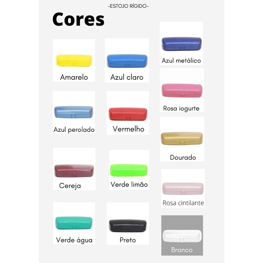 Case Estojo Rígido para Guardar  e Proteger Óculos em Oferta na Shopee