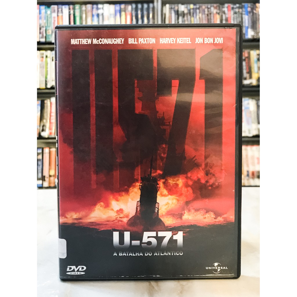 DVD U-571 - Uma Batalha No Atlântico - Original - Filme Ação - Matthew Mcconaughey Bill Paxton