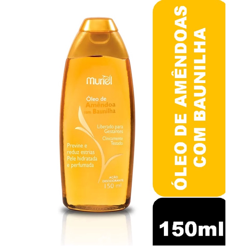 Óleo Muriel corporal de Amêndoas c/ Baunilha 150ml ação desodorante