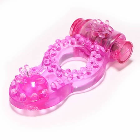 Super Anel Peniano Duplo Prazer Masculino Vibra e Feminino Pérola Massageadora SEX SHOP