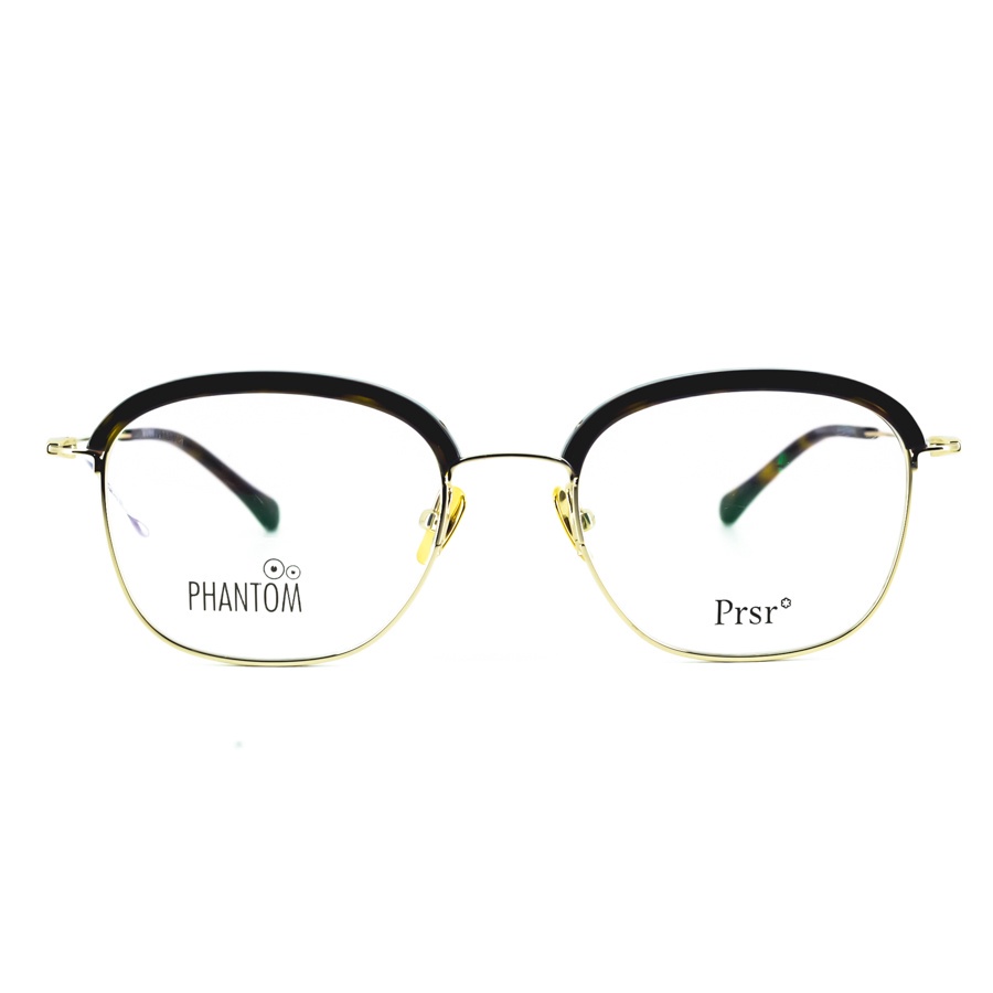 armação para óculos de grau quadrado metal unisex estampado
