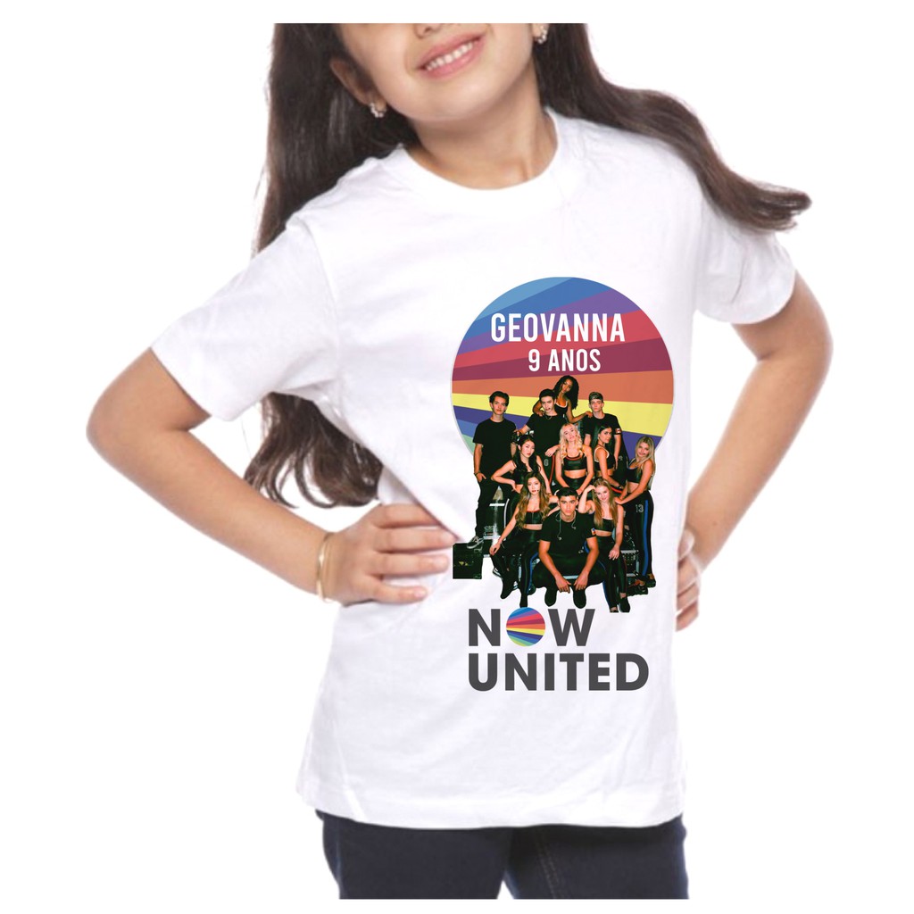 Camisa personalizada aniversário  Now United
