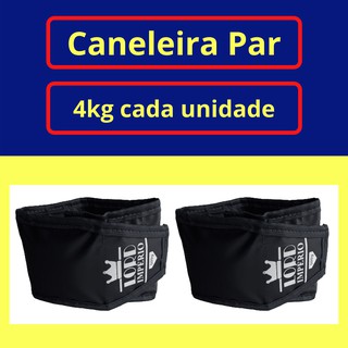 Tornozeleira Caneleira Peso 4kg Par - preto - Lord Imperio
