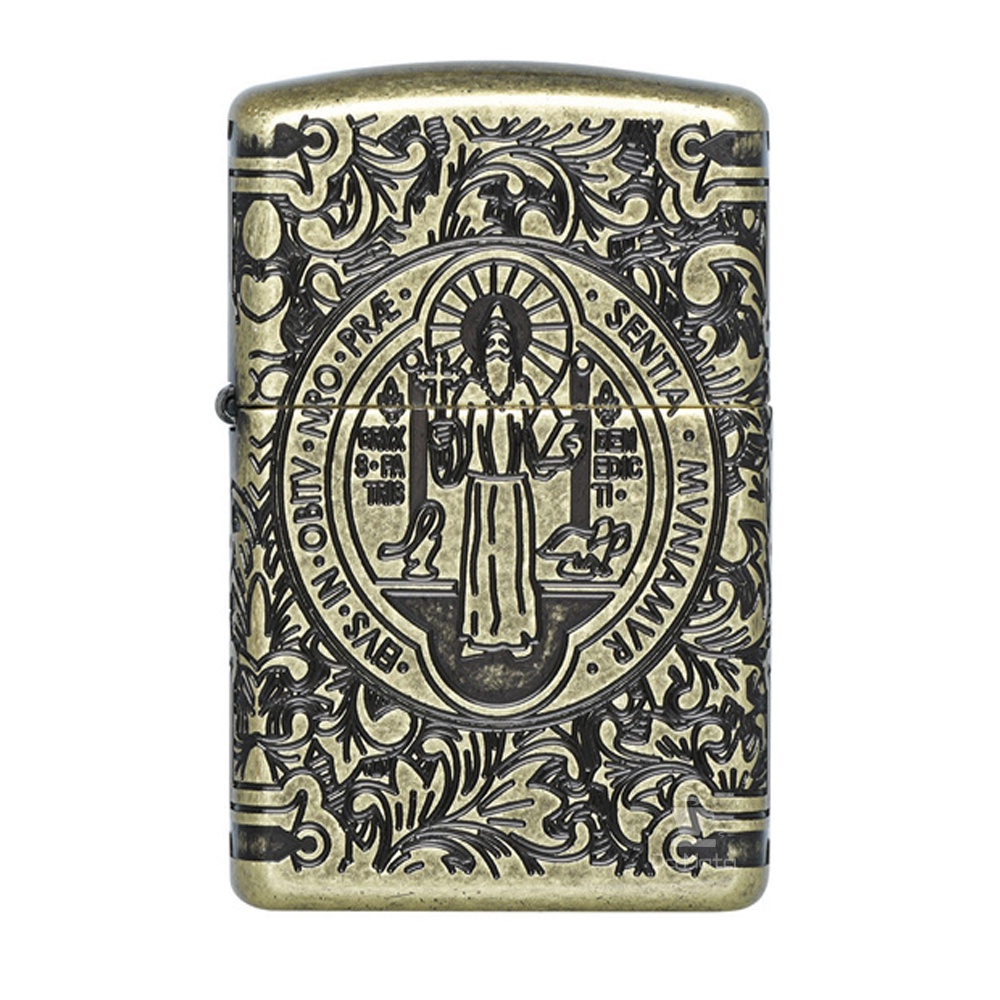 Isqueiro Zippo 29719 Constantine Armor® St. Benedict 