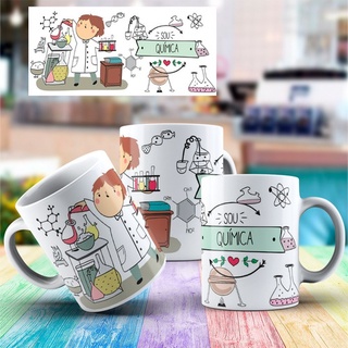 Caneca Porcelana Personalizada Profissões Sou Química