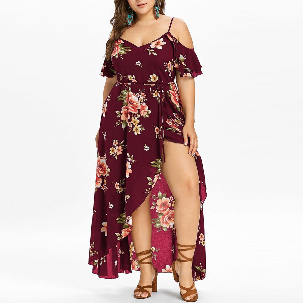 vestidos plus size longo casual