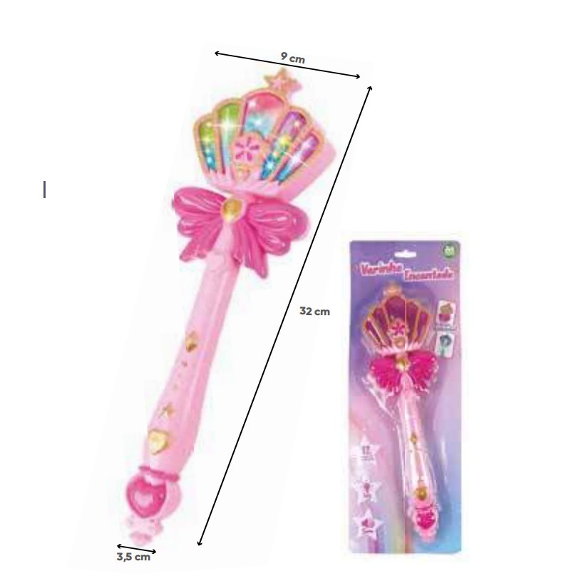Varinha Magica Infantil Encantada Com Luz E Som A Pilha | Shopee Brasil