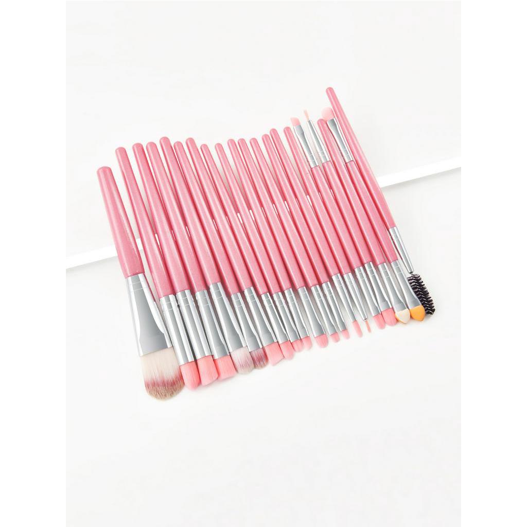 20 Novos produtos Pink New Products Hot Venda Cross-Border Professional Makeup Brush Sets Beauty Tools Inclui Blush Brush Eyeshadow Brush Concealer Escova Escova Eyelash Escova Contorno Fator de Escova 