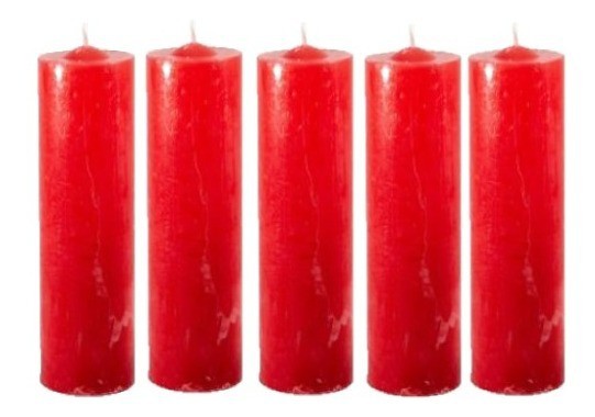 3 Velas Votivas Vermelhas 7 Dias 200 G - Zp7 em Oferta na Shopee