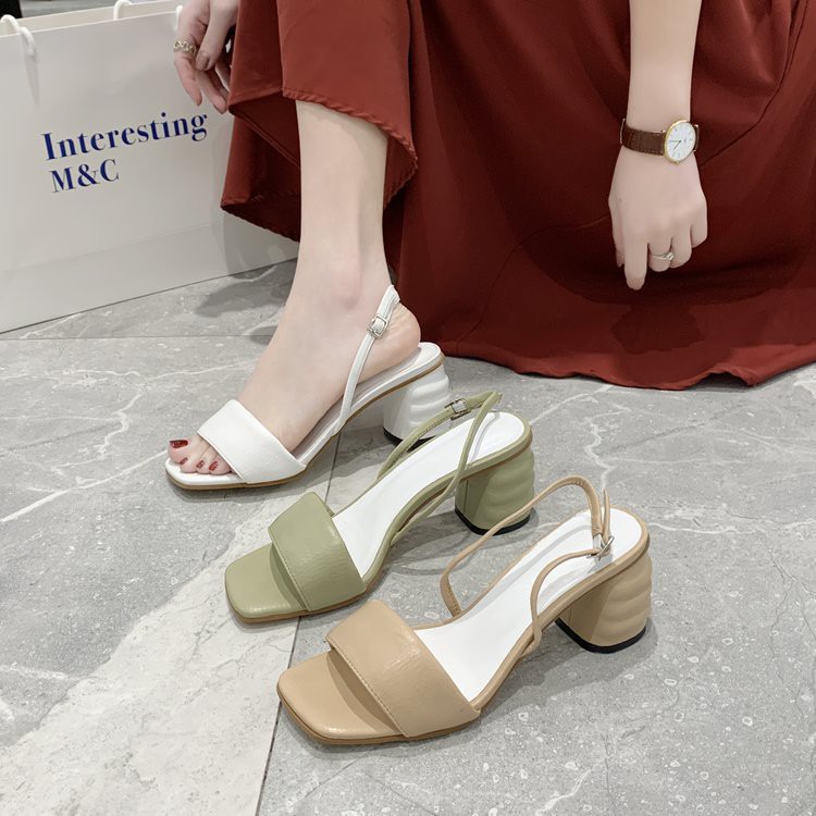 sandalias verao 2019 salto grosso