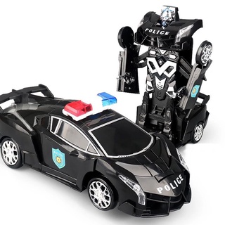 Carrinho Venom Transformes Policia Preto 2 em 1 Bate e Volta Gira 360° ENVIO RÁPIDO