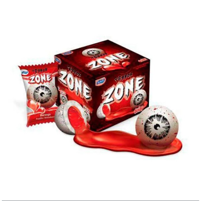 Halloween Chiclete Goma de Mascar Terro Zone Olhos 320g- Sukest O Maior Chicle do Mercado Original