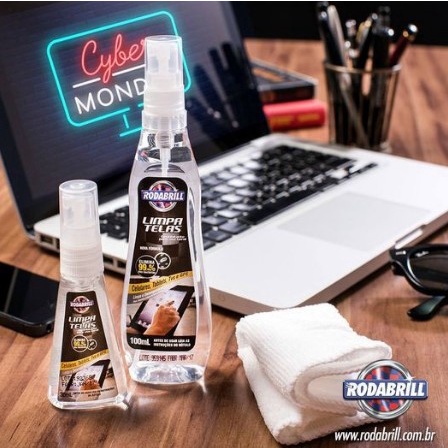 Kit Limpa Telas (100Ml) Rodabrill em Oferta na Shopee
