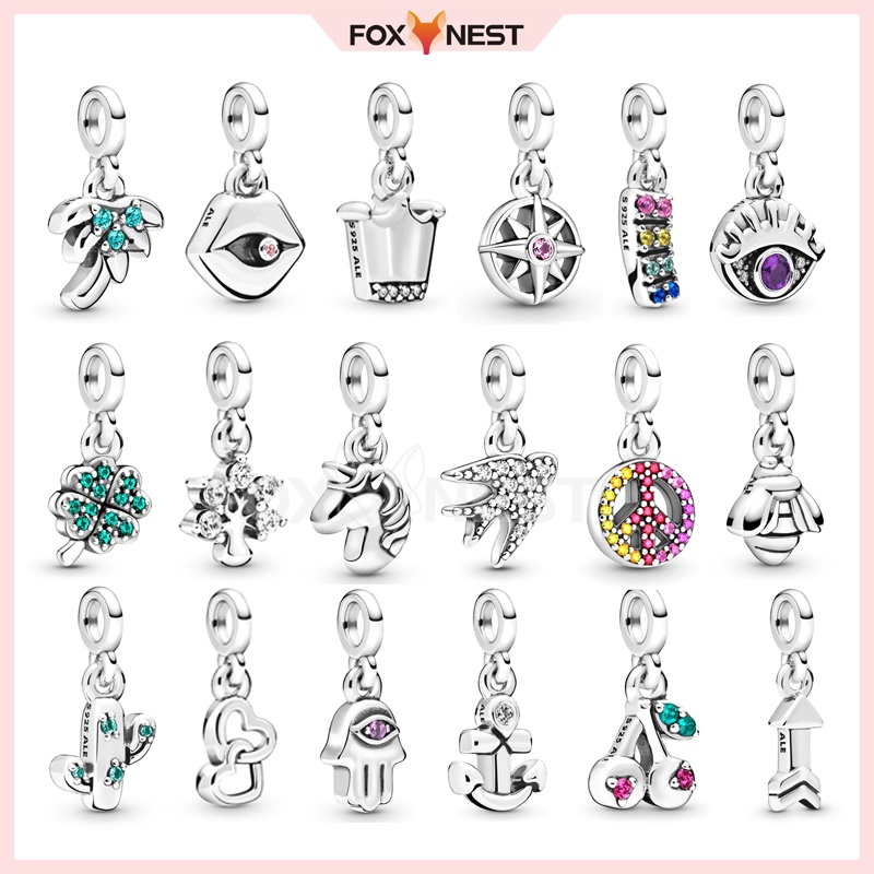 ME Série Charm Beads Dangle Pendant ('s Charms Bracelet) Jóias Com Revestimento De Bricolage S925 Silver