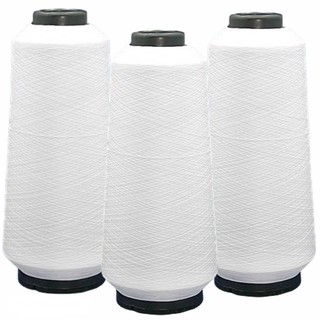Fio De Overlock Branco Cone Com 300 Gramas - Kit Com 3 Cones