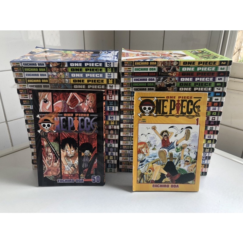 One Piece 1 Ao 50 Panini Mangas Usados Ler Descricao Shopee Brasil