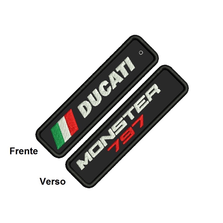 Chaveiro Personalizado para Moto - Ducati Monster 797 Bandeira
