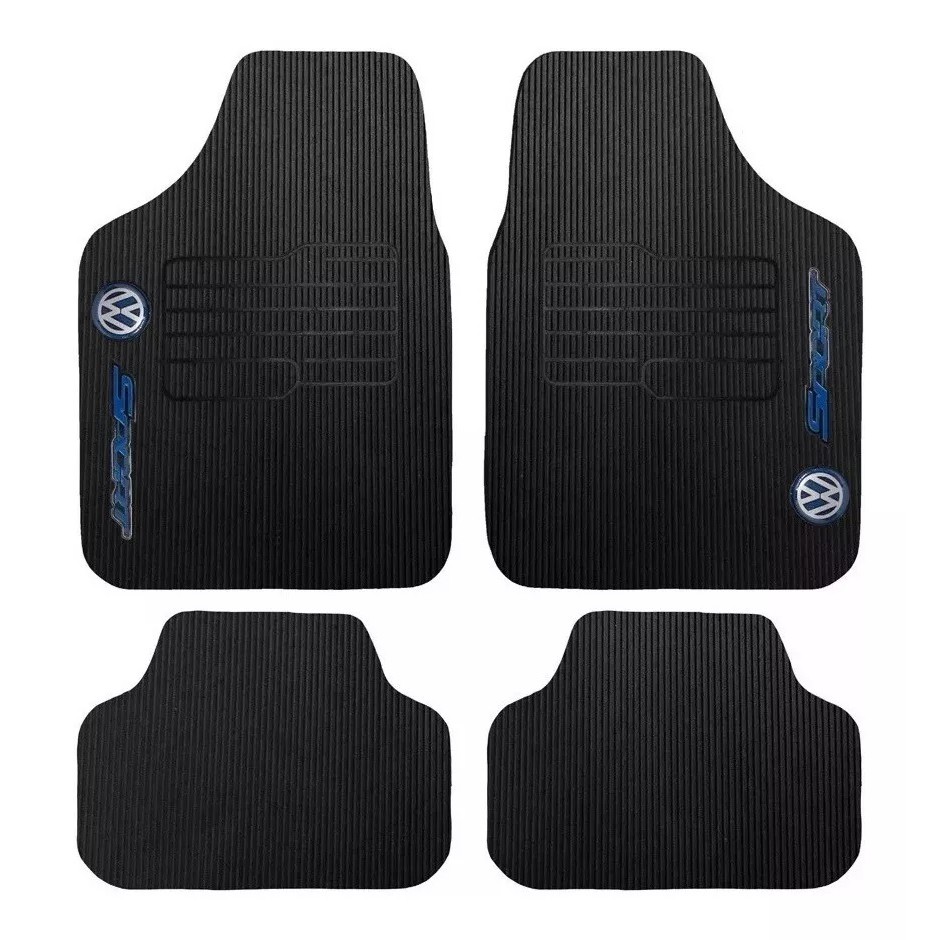 Tapete automotivo emborrachado vw Apolo Bora Crossfox Fox Gol Voyage santana parati polo jetta saveiro