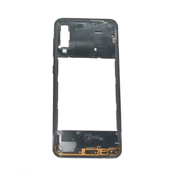 Carcaça Do Aro Lateral Com Botões E Flex Inferior Galaxy A30s Sm-a307 Preto