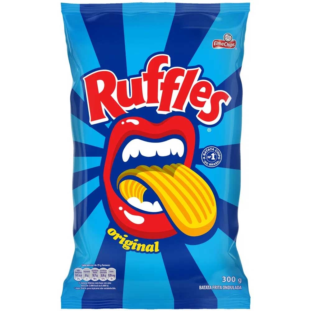 Batata Ruffles 300g de Batata Rufles Original - Batata Original - Ruffles Elma Chips