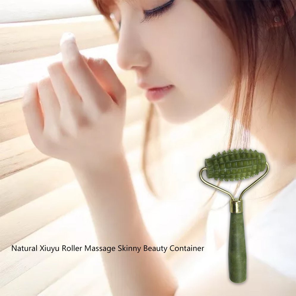Rolo De Jade Massajador Massajador Facial Massajador Natural De Beleza Shopee Brasil
